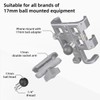 FANAUE Aluminum 17mm Ball Head Adapter with 1/4 inch Thread,