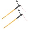 2 Pcs Whip Lights 340mm Long Amber Lighted Antenna Flagpole