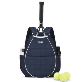 Sucipi Tennis Bags for Women, Lightweight Quilted Tennis Racket Bag, Large Capacity Tennis Backpack for Tennis Racquet, Pickleball Paddles, Badminton