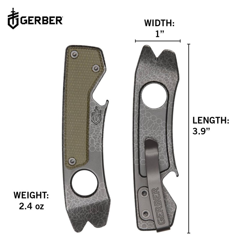 GERBER 1064440 Chonk Micarta, Graphite