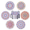 STARUBY 6 Pieces Ceramic Coasters Coasters with Holder Coasters Coffee