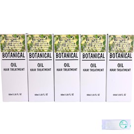 Botanical Hair Oil BOTANICAL 3.4 fl oz (100 ml) x 5 Pieces Set