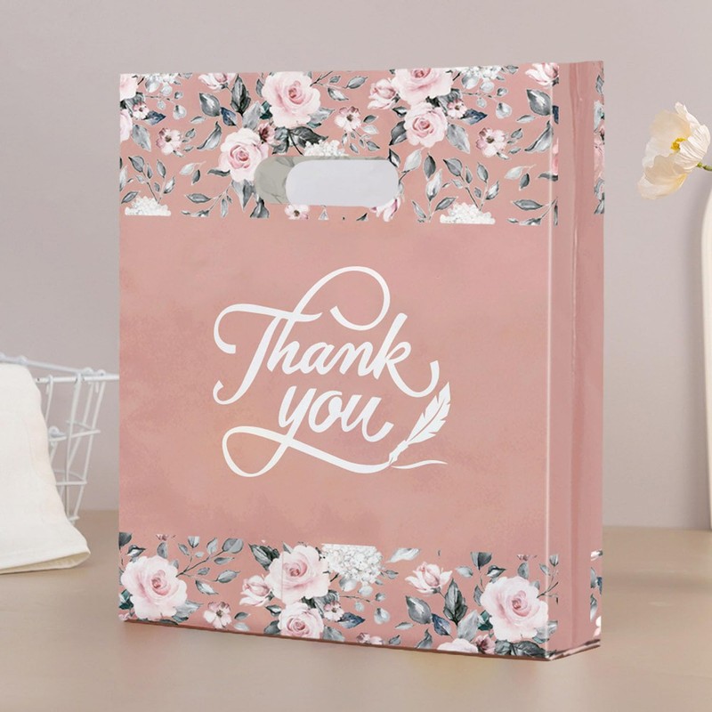 Joyhey 50 Count 9.7" x 13.7" Plastic Thank You Merchandise