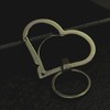 Kurohido krak03 Heart-Shaped Titanium Key Ring, Heart-Shaped Titanium Key Chain