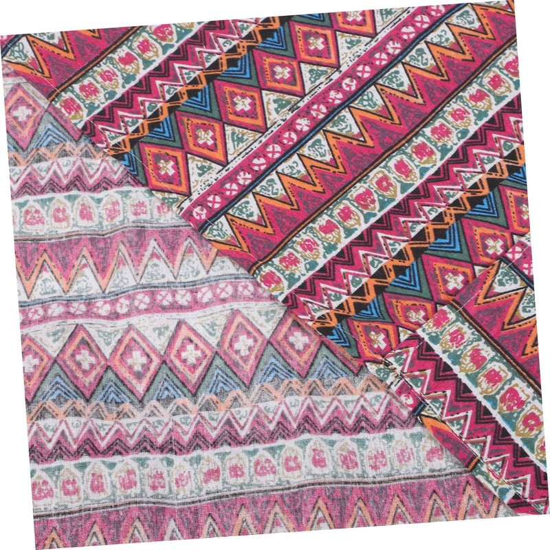 Gatuida Decorative Refrigerator Cover Red Triangle Design Dustproof Cloth for