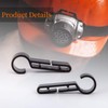 Headlamp Clips Hook Hard Hat Light Clips,Hardhat Headlamp Accessory -