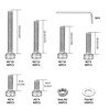 720 Pcs M2 Nuts and Bolts Set, M2 Hex Socket
