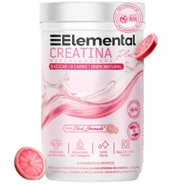 Elemental Creatina Plus Rosa PiSA  Myo  Chiro Inositol, Colageno, Resveratrol, Biotina, Electrolitos, Astaxantina, Citrato de Magnesio  Sin Azcar...  