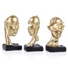 XIAOMAGG Thinker Statue Set of 3 See No Evil Hear
