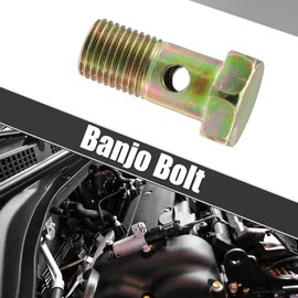 X AUTOHAUX 1Pcs M12x1.25 Banjo Bolt Brake Line Fitting Adapter Iron Bronze Tone