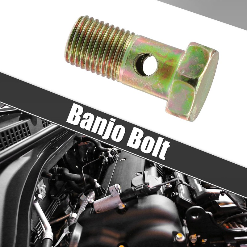 X AUTOHAUX 1Pcs M12x1.25 Banjo Bolt Brake Line Fitting Adapter