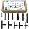 Vacuum Connector Assortment 113 PCS Heat Resistance 240℃（460℉）Automotive Vacuum Tubing