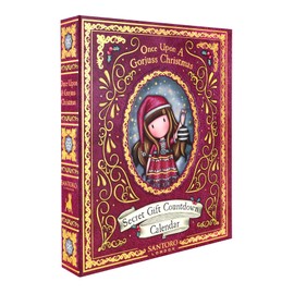 Santoro Gorjuss - Advent Calendar - Christmas Countdown Calender With 25 Surprises Including Notebooks, Pens, Paper Tape, Stationery And Enamel Pin - Gift For Girls, Kids - Merry and Bright