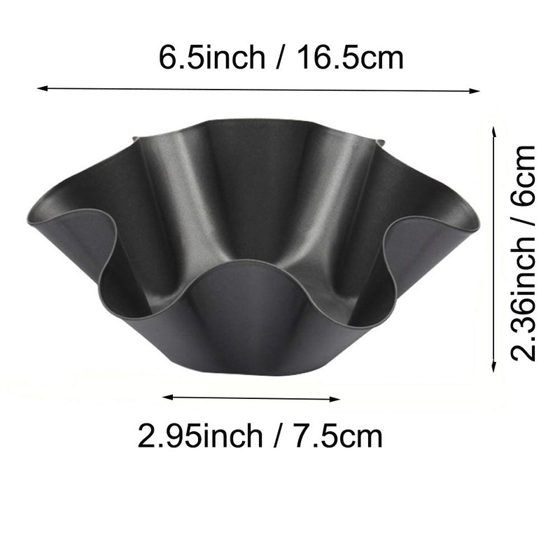 Abgream Tortilla Pan Set - 6 Pack Carbon Steel Non-Stick