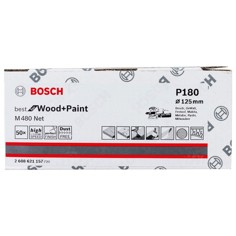 Bosch Professional set of 5 sanding sheets M480 Best suited