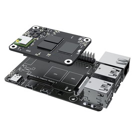 VOANZO CB1 V2.2 + Pi4B Adapter Panel Board Kit Compatible with Mini E3 V3.0 Octopus V1.1 Octopus Pro Control Board for Running with Pi 4/3B