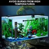 4PCS Fish Tank Thermometer Tropical - LCD Stick-On Temperature Strips