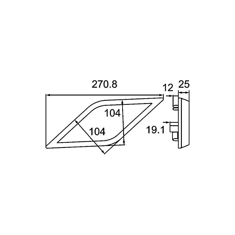 HELLA 2SB 013 342-031 Rearlight - Shapeline Style - LED