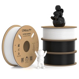 Creality Hyper PLA Filament 1.75mm, 30-600mm/s High Speed 3D Printer Filament, Dimensional Accuracy +/-0.02mm, Fit Most FDM 3D Printers, 4 Pack 1kg Spool(2.2lbs), Black & White