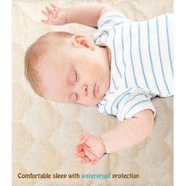 Snoozy - Almohadilla multiusos de franela de algodón antialergénico, impermeable, 45,7 x 68,5 cm, 2 unidades