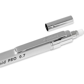 rOtring Rapid Pro Precision Pen 0.7 Silver 1904256 + Eraser