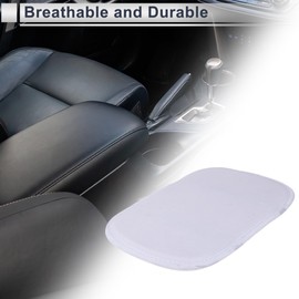 HEROFFIX Car Center Console Cover Car Armrest Cover 12.01"x7.87"x0.39" White Plush