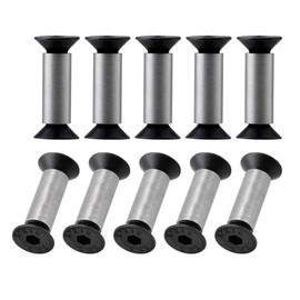 10 Pack Knife Handle Screws, Rivets, Bolts, Black Hex Flat Head Screws for Fixing Blade Knife