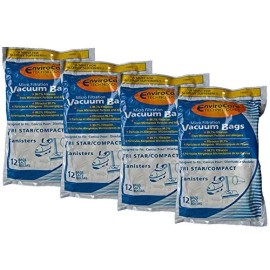 TriStar 48 TriStar Compact Patriot Allergy Vacuum Bags, Miracle Mate,Airstorm, Patrio...