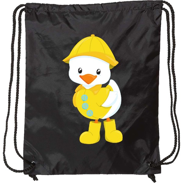 inktastic Cute Duck, Baby Duck, Duck in Raincoat, Rain Drawstring