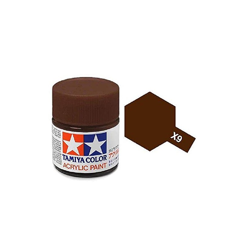 Tamiya Models X-9 Mini Acrylic Paint, Brown