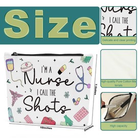 Nurse Makeup Bag, Nursing Gifts for Nurses Female, Nurse Gifts for Women, Nursing Student Gifts, Not All Heroes Wear Capes Some Wear Scrubs Cosmetic Bags, Nurse Appreciation Graduation Gifts