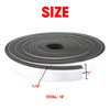 Neoprene Foam Strip Roll by Dualplex, 1" Wide x 10'