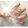 [Commemorating store openingSuper special discount]High-quality mood beige leopard handmade nails