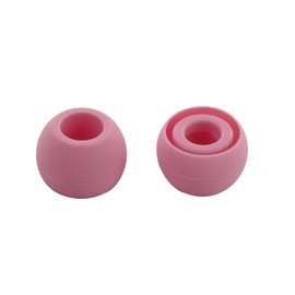 ALXCD Ear Tips for Powerbeats3 Earphone, SML 3 Sizes 6 Pair Earbud Tips & 2 Pair Double Flange Silicone Replacement Ear Tip Cushion, Fit for Beats Powerbeats 3 PB 3 [8 Pair](POP Violet)