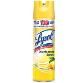 Lysol Disinfectant Spray, Sanitizing And Antibacterial Spray, For Disinfecting And Deodorizing, Lemon Breeze, 19 Fl Oz, (Packaging May Vary)