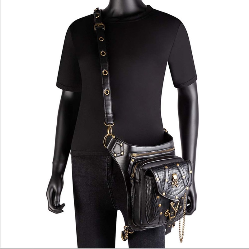 Segater Gothic Steampunk Waist Bag, Drop Leg Arm Bag Pack