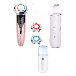Makegina Maquina Belleza 6 En 1 Rf+ Ems+led+ultras  Mas Skin Scrubber