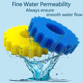 ychmzp Replacement Sponge Filter Media Pad for SUNSUN/Grech CPF-2500/ CPF-3500 Pressure Pond Koi Filter, Compatible with VIVOHOME/VEVOR/VIVOGROW Aquarium Filter Media Sponge Foam Filter Cotton.