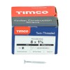 TIMCO Twin-Threaded Woodscrews - PZ - Double Countersunk - 8