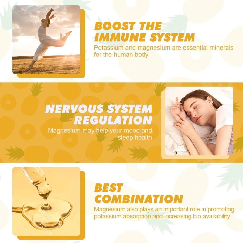 Alliwies Potassium Magnesium for Sleep,Calm&Leg Cramps-Potasio Magnesio para Sueño y