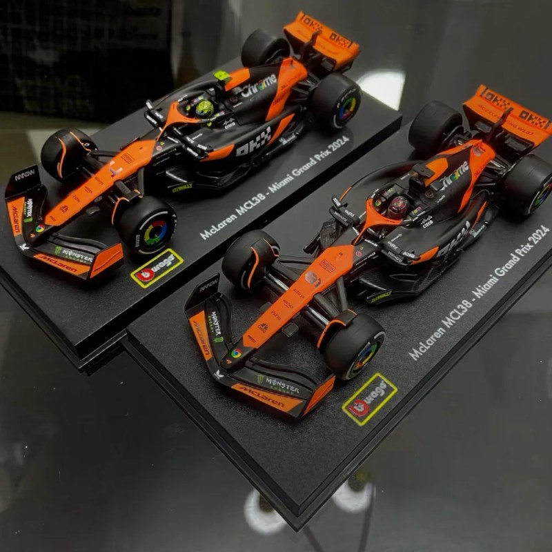 Bburago 2024 F1 Mclaren Mcl38 Miami Gp #81 Oscar Piastri
