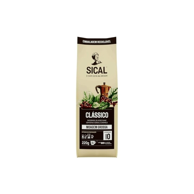 Sical Classico Coarse Ground Coffee - 220 grams / 7.7oz