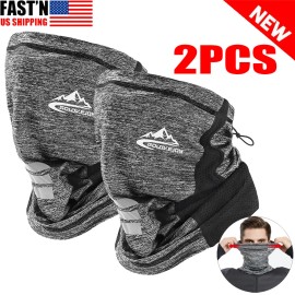 Unbranded 2x Summer Face Mask Guard Neck Gaiter Cooling Balaclava Breathable Bandana Scarf