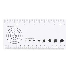 VAXATO Wound Measurement Tools Wound Measuring Ruler Medical Ruler Wound Measuring Tool EMI Medical Ruler with Pupil Gauge Reference Guide