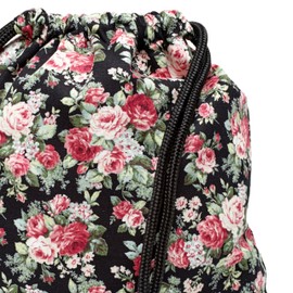 By Bers Leon Gym Bag with Inner Pockets, Zip, Backpack, Bag, Women, Men & Teenagers, Gym Bag, Tbschwarzroseneu, 40cm hoch