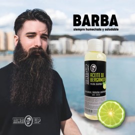 Manup Crecimiento De Barba Aceite De Bergamota 125 Ml Kit 2
