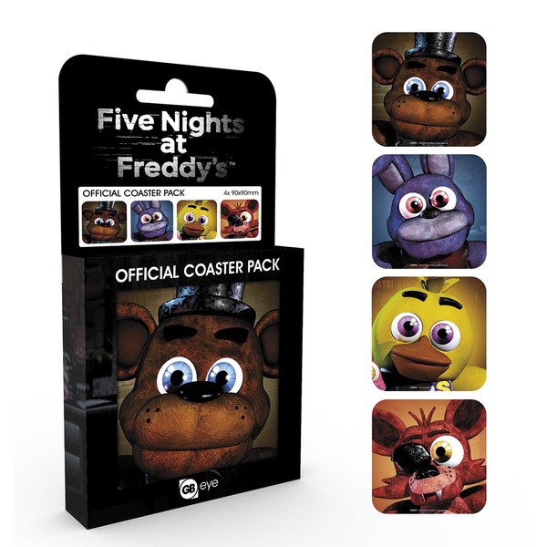 GB eye LTD, Five Nights at Freddys, Characters, Coaster Pack,