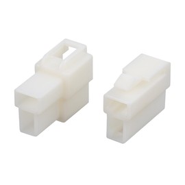 X AUTOHAUX 20 Sets 6.3mm 2 Pin Car Automotive Electrical Wire Connector Housing