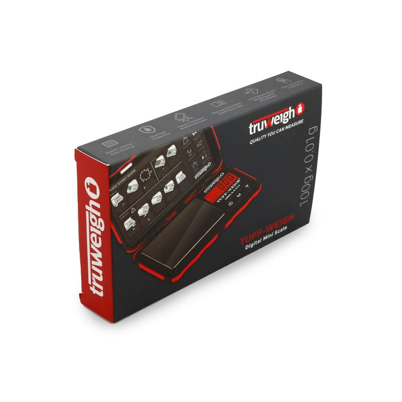 Truweigh TUFFWEIGH Digital Mini Scale (100g x 0.01g - Red/Black)