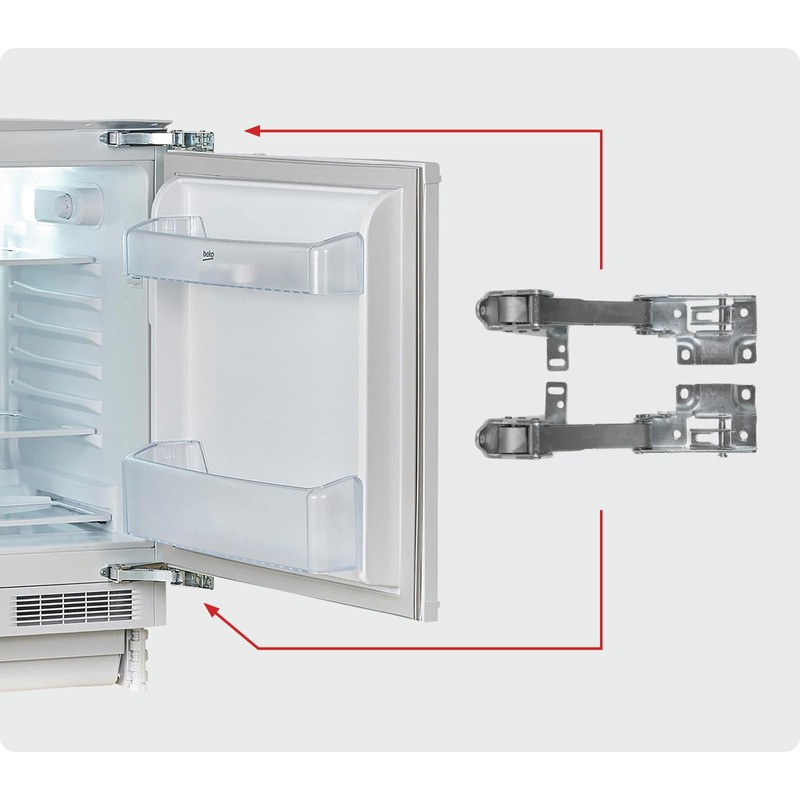 Fridge Freezer Integrated Door Hinge Set compatible with Beko BL20